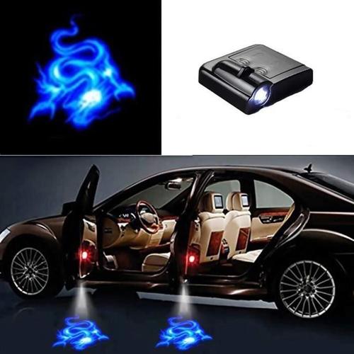 Cosmos-Couleur 5 Kit De Lames Laser Pour Porte De Voiture Universel Sans Fil Led Lumière D'ombre Emblème Pour