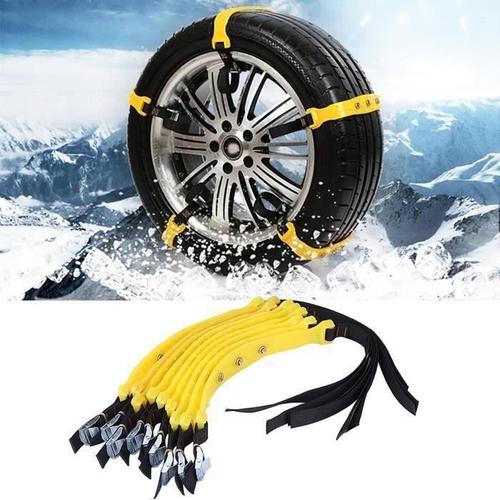 Ceinture De Pneu 10pcs 185-225mm Pneus Chaînes Antidérapante Neige Réglable 106976,Cadeau