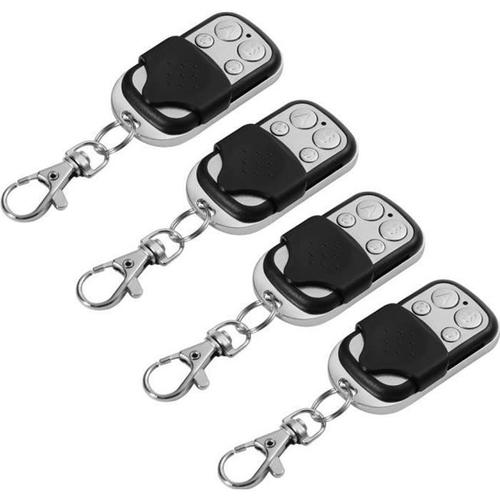 Xcsource 4pcs Télécommande Universel Clonage Portail Electrique Garage Ouvre-Porte Fob 433mhz Remplacement Porte Clé Hs641