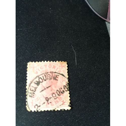 Reine Victoria Timbre Oblitere Melbourne Australie 1902 Tp21