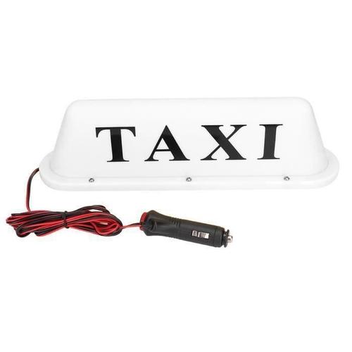 Cosmos-Lampe De Lumière Super Brillante De Voiture De Toit De Signe De Taxi Magnétique 12v Led Avec Allume-Cigare Boîtier Blanc-Ren