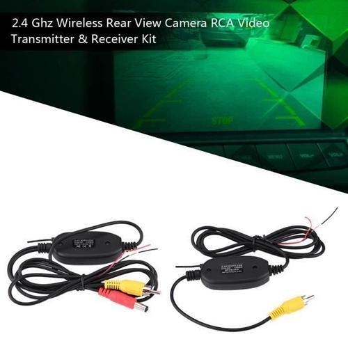 Brave-RCA Video 24Ghz Kit émetteur et récepteur sans fil pour système de surveillance de caméra de recul de stationnement de voitur