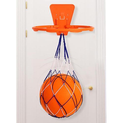 1 Ballon De Basket Silencieux De Taille 7 Avec Cadre Et Filet De Basketball - Ballon Basket Mousse Panier De Basket Mural, Tentures Murales But De Basket-Ball, Pour S'entraîner À La Maison