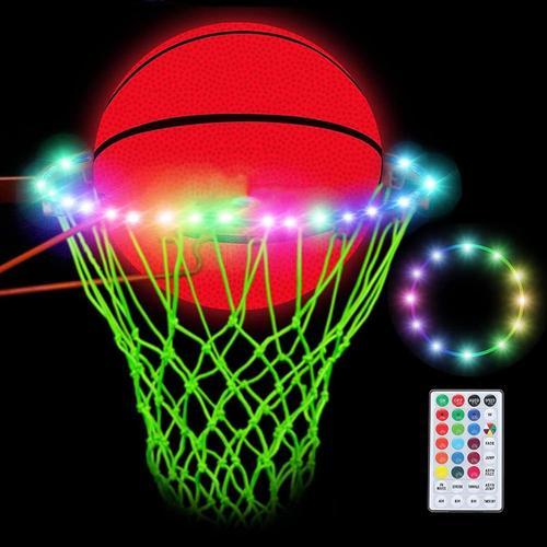 Cerceau Led | Banlumineuse Led,Banlumineuse Télécommandée 16 Couleu, Jante Basket-Ball Super Brillante Portable, Lumière Led Étanche Réglable Pour Et Adultes