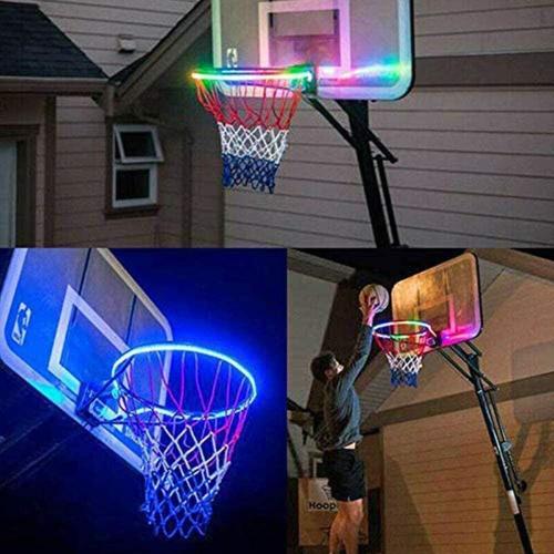 Led Lumières De Cercle De Basket-Ball, Jante De Basket-Ball Led Lumières D'induction De Lumière Swish Sensing Action, Pour Enfants Adultes École De Basket-Ball Cerceau