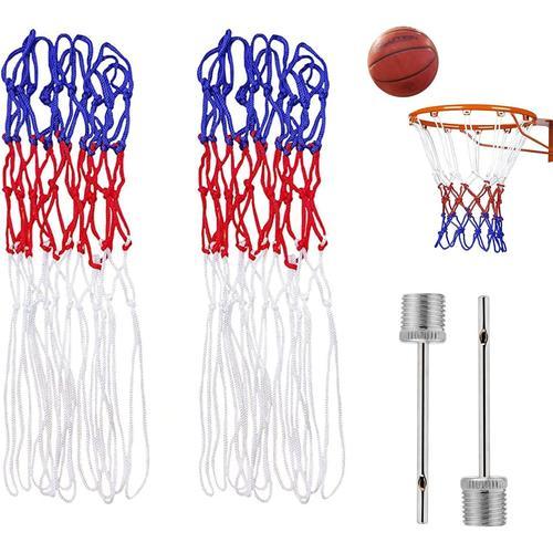 Blue Filet Panier Basket,Filet Panier Basket Exterieur,Filet Basket,Filet De Basketball,Filet De Basketball En Nylon,Filet De Basketball Intérieur,12 Boucles Basketball Net,Filet De Basket De