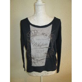 Tee-Shirt Chipie Bleu Et Gris Taille S (14 Ans)