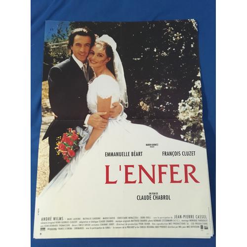 Affiche Originale De Cinema L'enfer Claude Chabrol Emmanuelle Beart Format 40 X 60