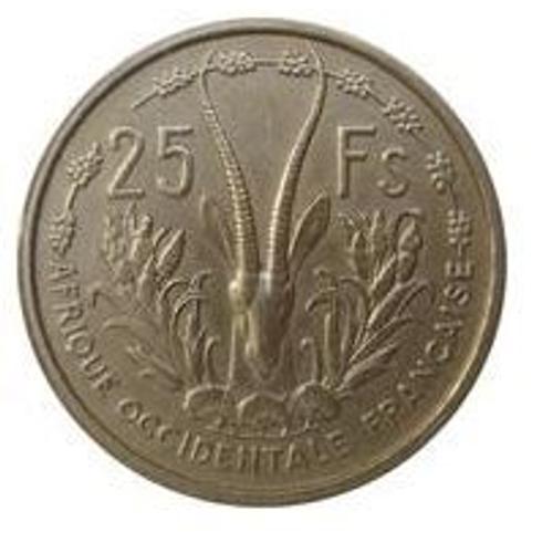 Pièce 25 Francs Afrique Occidentale Française - 1956