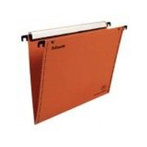 Esselte Dossier Suspendu Vertical Tiroir, Fond V, A4, Lot De 10, Onglets Inclus, Orange, Orgarex Vmg Visioplus, 49965