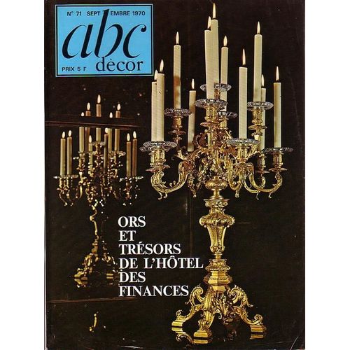 Abc Decor N 71 Ors Et Tresors De L Hotel Des Finances