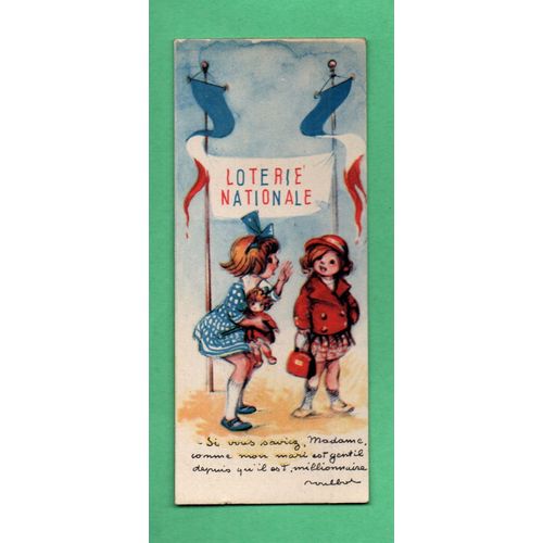 Marque-Pages Ancien Loterie Nationale (Dessin Poulbot)/Cigarette Celtique