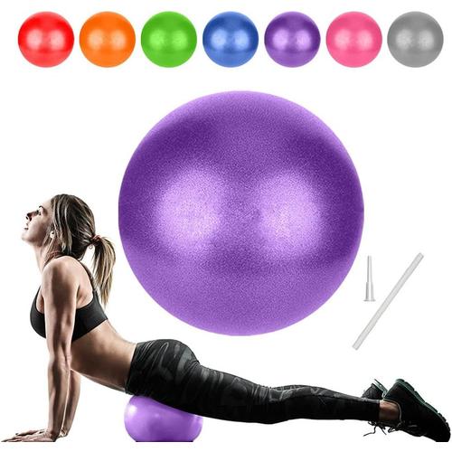 1violet Ballon Pilates 25 Cm, Balle Fitness, Ballon Paille, Petit Pilates Ball Plastique, Swiss Ball De Gym Yoga Grossesse Siege Bureau, Formation De Base & Thérapie Physique & Améliorer L'équilibre