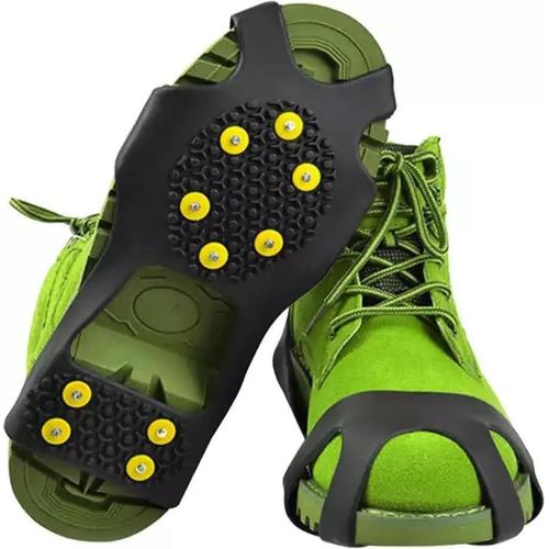 Noir - Crampons Chaussures Et Botte Antidérapants - Taille Xl (43-48) Pour Des Aventures En Toute Sécurité - Crampons Montagne, Neige, Randonée, Traction Été Hiver