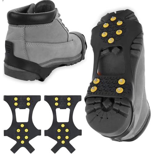 Noir Crampons De Rechange Antidérapants Pour Chaussures - Taille 39-44 - Antidérapants - Sécurité Testée En Hiver