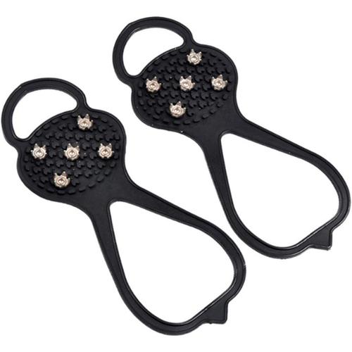 1 Crampons Antidérapants À 5 Dents Pour Chaussures Randonnée Ou D'escala