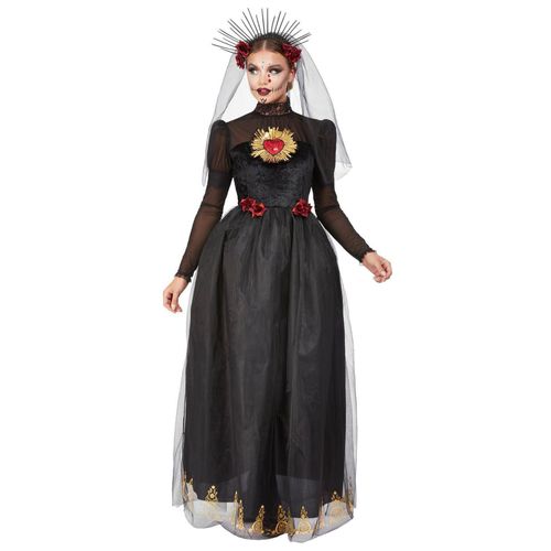 Déguisement Mariée Noire Dia De Los Muertos Femme - Taille: S