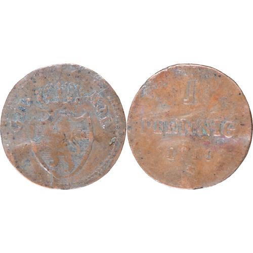 Allemagne - Francfort - 1819 - 1 Pfennig - 20-212