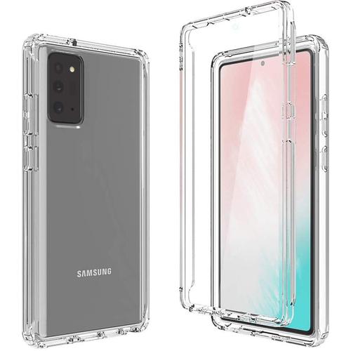 Coque Transparente Pour Samsung Galaxy Note 20 Ultra, 360 Degré Complète Antichoc De Protection Intégrale Hybride Protecteur D'écran Intégré De Integrale Anti-Rayures Full Body Protection Housse