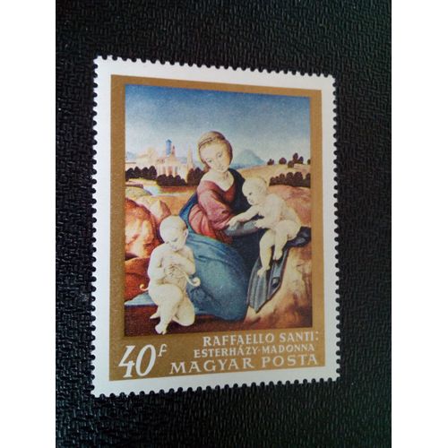 Timbre Hongrie Yt 2011 Eszterházy Madonna, Par Raphael 1968 ( 11004 )