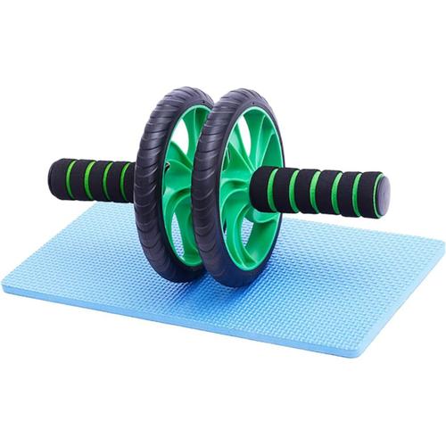 Vert 2 Pièces 14 Roue De Remise En Forme Rouleau D'abdominaux D'entraînement De Base Rouleau De Remise En Forme Rouleau De Ventre Muet Rouleau Abdominal De Roue Aptitude