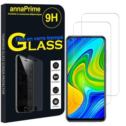 Lot / Pack De 2 Films Verre Trempé Pour Xiaomi Redmi Note 9 6.53" Protection D'écran