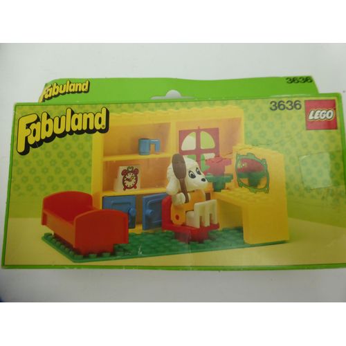 LEGO Fabuland Vintage 3636 Maison La Chambre de Lucy