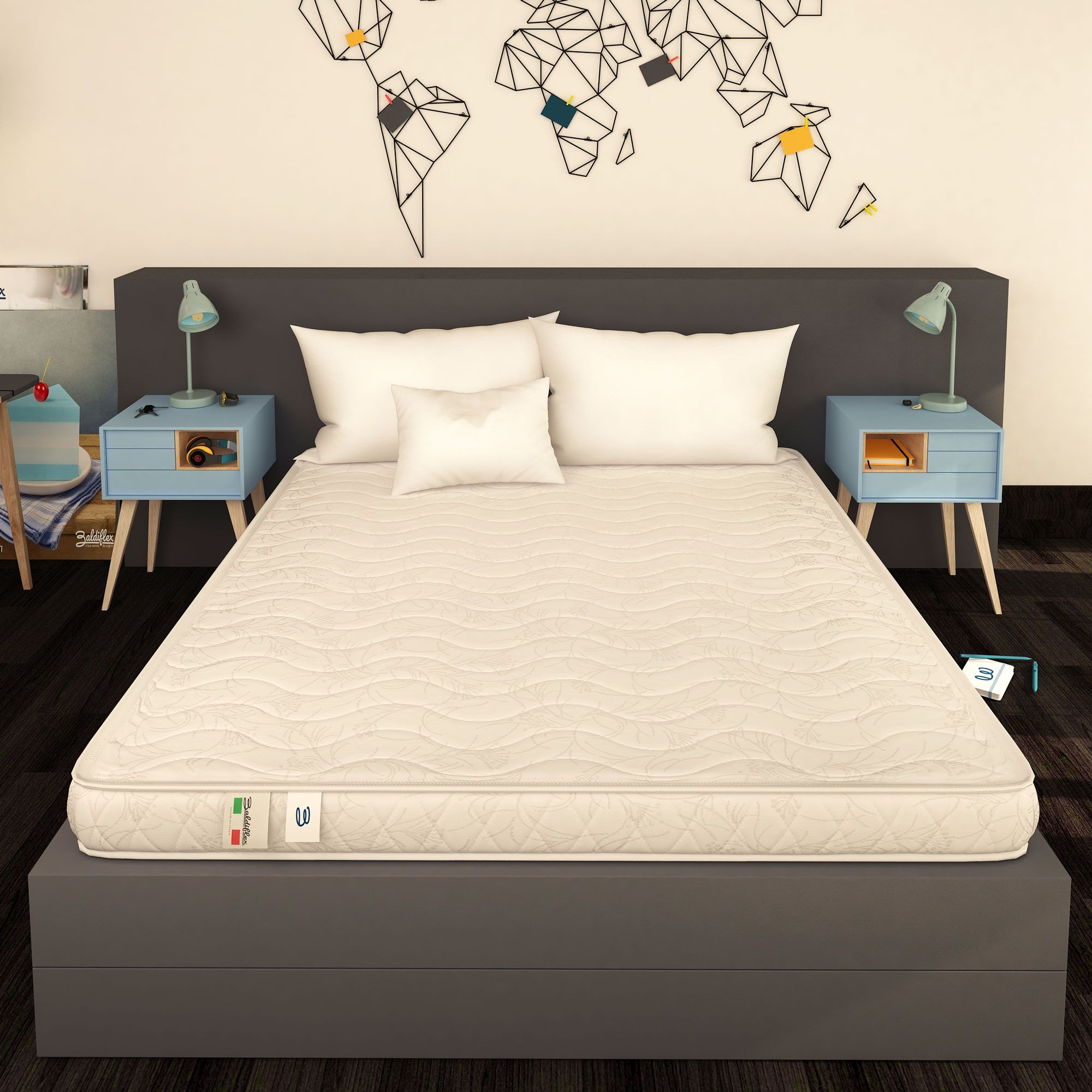 Le matelas 140 x 190 cm 18 cm épaisseur mousse orthopedique confort ferme