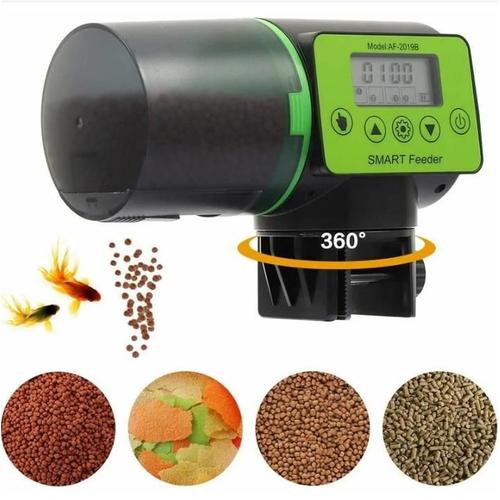 Distributeur Automatique De Poisson Intelligent Pour Aquarium Avec Minuteur 200 Ml Grande Capacité Super Silencieux Pour Bassin Et Petit Aquarium