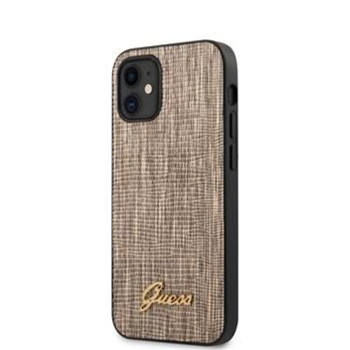 Coque Guess Lizard Pour Iphone 12 Or