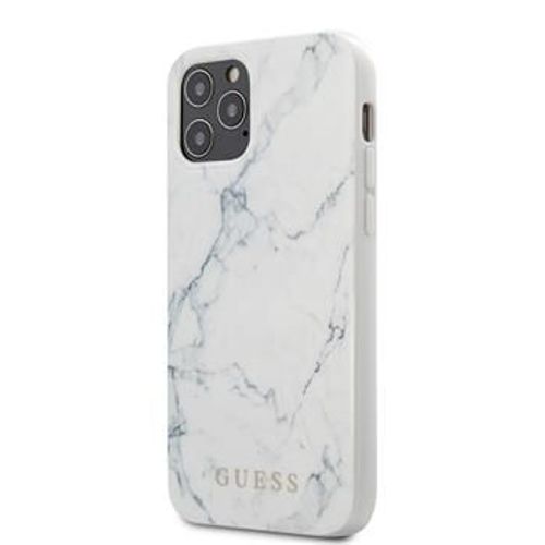 Coque Guess Pc/Tpu Marble Pour Iphone 12 Blanc