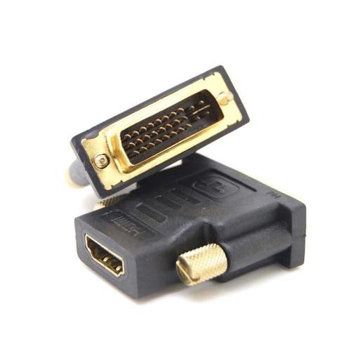 Homme DVI vers HDMI femelle adaptateur DVI-I Dual-Link (24 + 5 broches)