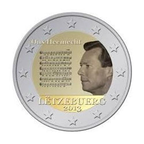 Pièce 2 Euros Commémorative - 2013 - Luxembourg - Hymne National