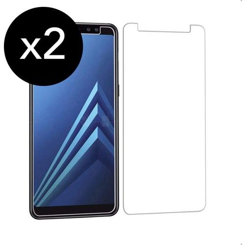 Verre Trempé Samsung A8 2018, Film Protection D'écran Samsung Galaxy A8 2018 Protecteur Vitre Avec Adhésif Partout Sur Le Verre Dureté 9h Bord Arrondi 2.5d Pour Samsung Galaxy A8 2018