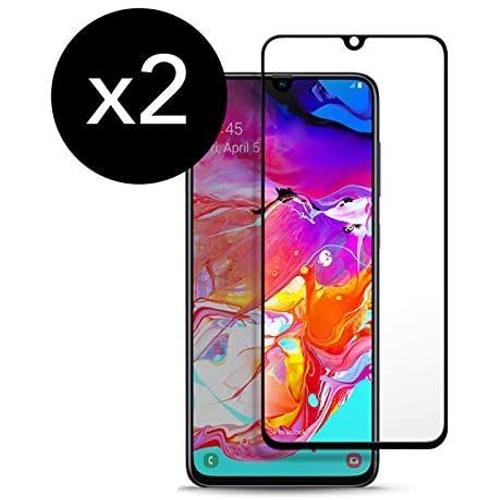 Verre Trempé Samsung A70 Film Protection D'écran Samsung Galaxy A70 Protecteur Vitre Avec Adhésif Partout Sur Le Verre Protection Plein Écran Dureté 9h Pour Samsung Galaxy A70