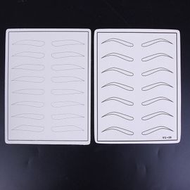 1 Pièce Silicone Maquillage Sourcil Tatouage Pratique De La Peau Faux Pratique De La Peau Pour Machine À Tatouer Autocollants Blancs 