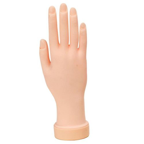 1pc Souple Formation Affichage Modèle Mains Pro Pratique Nail Art Main Flexible Silicone Prothétique Salon Personnel Manucure Outils 
