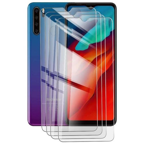 [4 Pièces] Pour Blackview A80 Pro (6.49"") Verre Trempé, Dureté 9h Film De Protection Protecteur D'écran Protecteur Vitre Verre Trempé Pour Blackview A80 Pro Smartphone.