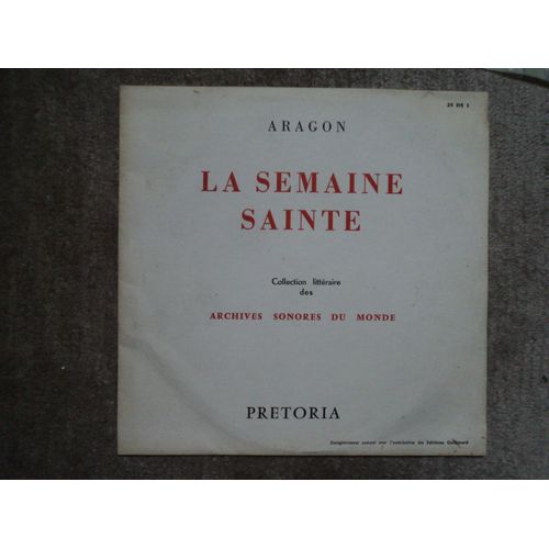 Aragon " La Semaine Sainte"