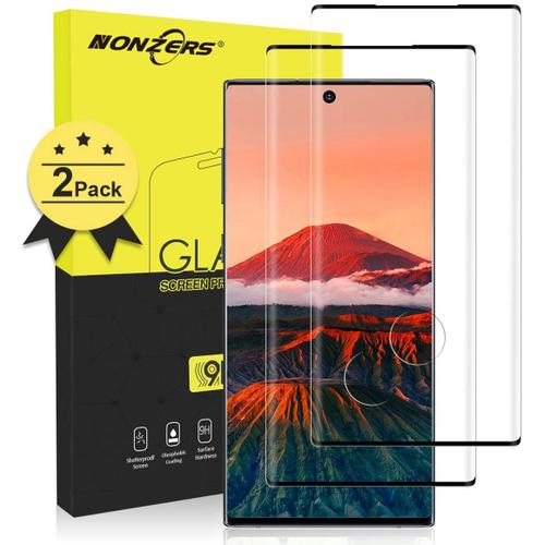 2 Pièces Verre Trempé Pour Samsung Galaxy Note 10, Film De Protection D'écran En Verre Trempé Couverture Complète, Dureté 9h Verre Trempe Samsung Note 9, Sans Bulles, Vitre Galaxy Note 10