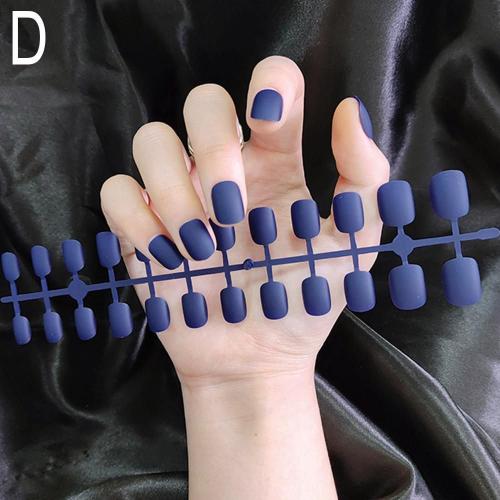 24 Pieces Cafe Profond Court Couleur Unie Porter Ongles Nail Art Patch Simple Piece D Ongle Colore Nu Faux Ongles Detachable Manucure Accessoires D Ongles Pour Les Femmes 