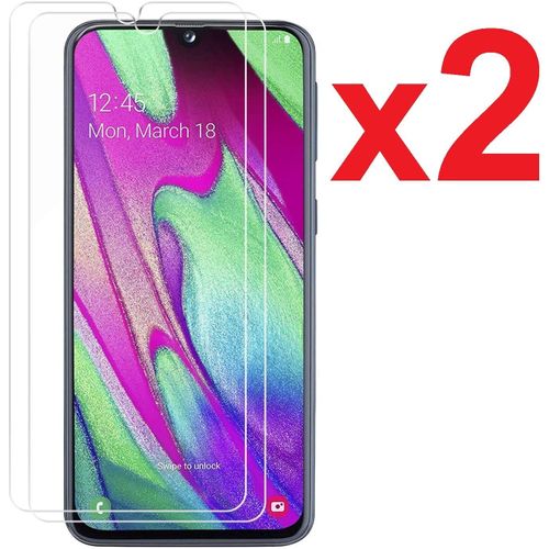 2 Films Vitre Verre Trempé De Protection Écran 100% Transparent Compatible Pour Samsung Galaxy A40 / A 40 Sm-A405 5,9 Pouces Cyclope