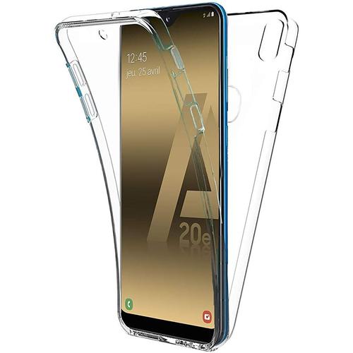 Coque 360 Degré Samsung Galaxy A20e Protection Intégrale Transparent Avant Arrière En Rigide Housse Etui Tactile Antichoc Samsung Galaxy A20e