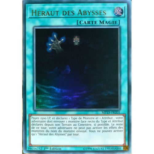 Carte Yu-Gi-Oh Mp19-Fr201 Héraut Des Abysses Ultra Rare Neuf Fr