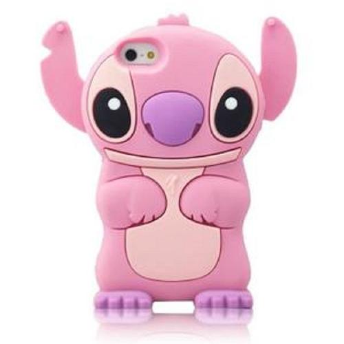 Hq-Cloud Coque Housse Etui En Silicone Pour Iphone X / Xs - Lilo & Stitch - Rose