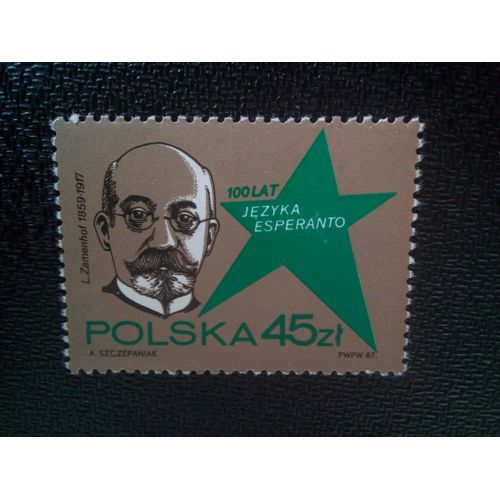 Timbre Pologne Yt 2913 Ludwig L. Zamenhof, Espéranto 1989 ( 51004 )