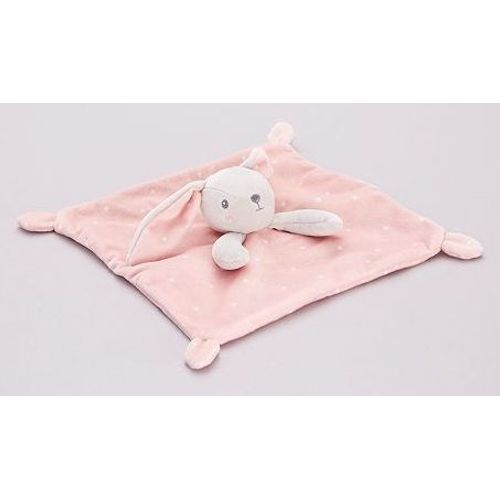 Doudou Lapin Plat Rose Kiabi Petites Etoiles Peluche Nouveau Ne Naissance Bebe Porte Tetine Sucette