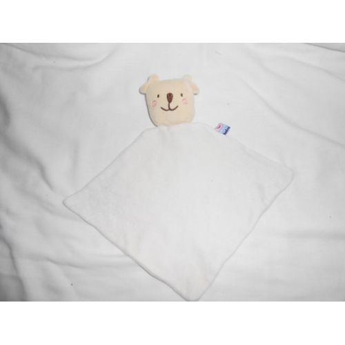Doudou Koala Blanc By Sucre D'orge Chien Ours Triangle Losange Beige Ecru Creme