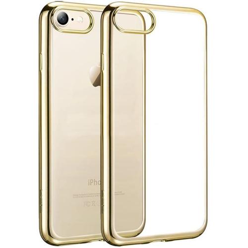 Coque Iphone 6s / 6 Pour Apple Iphone 6s / 6 (4,7 Pouces) Housse Etui Silicone Tpu Gel Protection Premium Anti-Chocs (Contour Doré/Or)