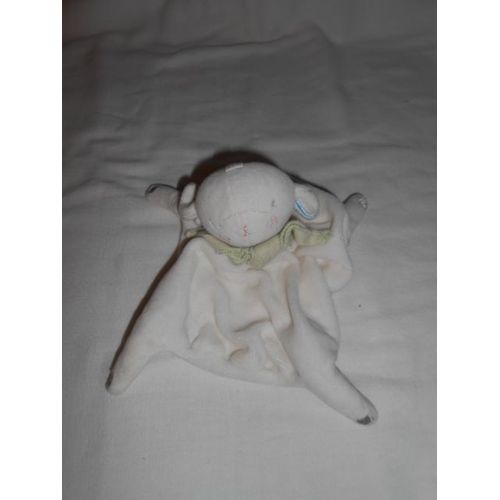Doudou Agneau Mouton Plat Carre Echarpe Foulard Vert 4 Pattes Rose Bleu Les Bébés Sont Comme Ça Absorba